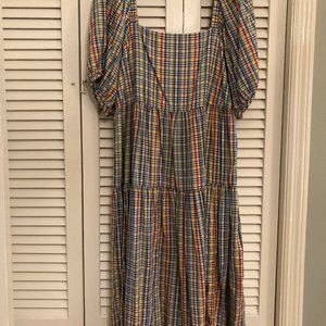 New Old Navy Plaid Dress Large